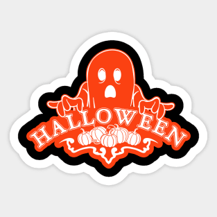 Halloween Ghost Series 3 Pumpkin Sticker